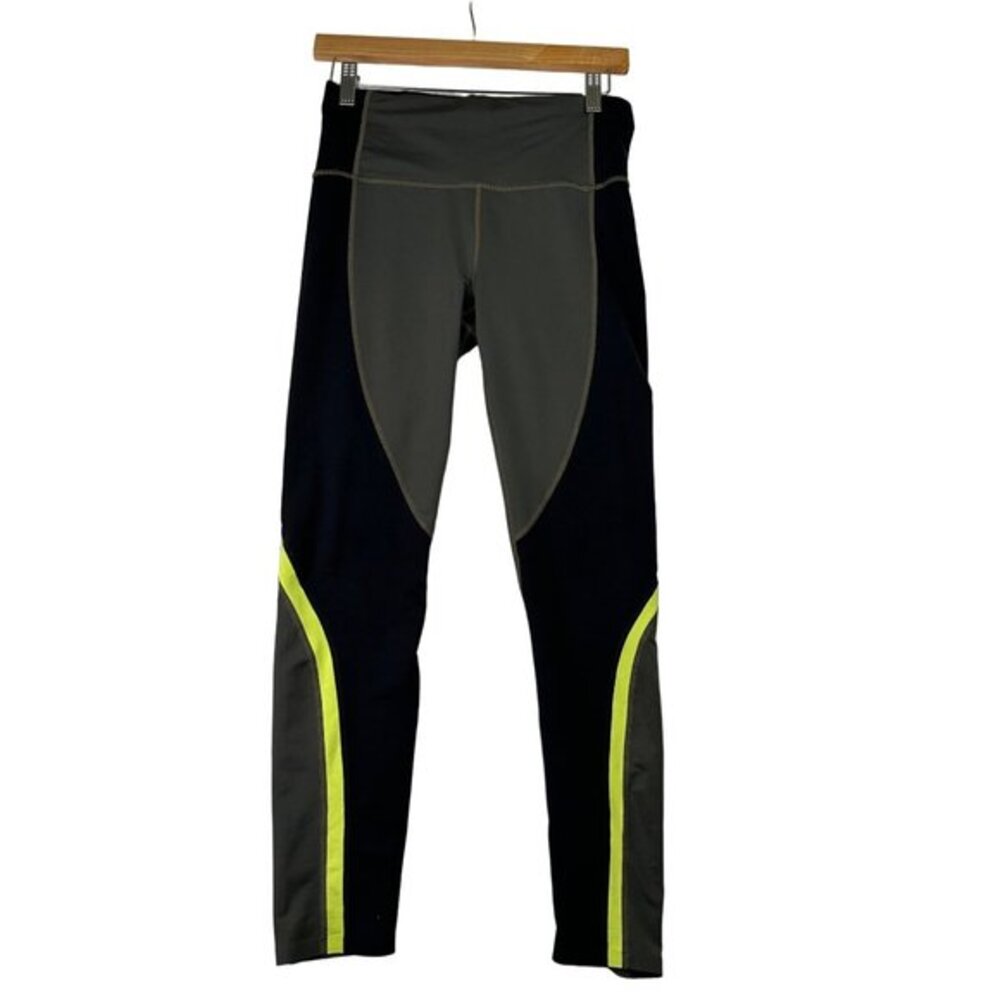 Athleta Women's Athletic Leggings Size Small Black/Green